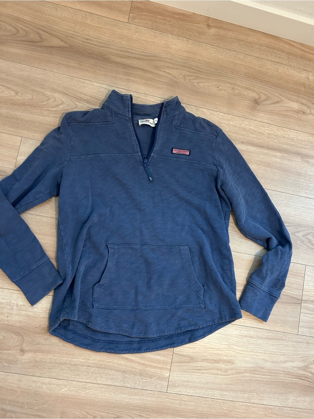 Vineyard Vines Navy Half-Zip Cowl Pullover